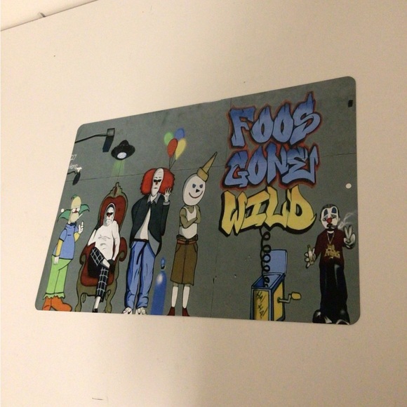 Foos Gone Wild Metal display sign man cave - Picture 1 of 5